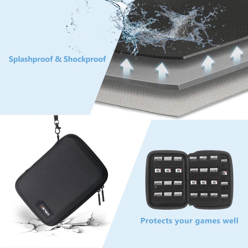 JSVER 96 Slots Game Card Case For New Nintendo Switch 3ds Hard Carrying Case for Nintendo 3DS, 3DS XLï¼ŒNew 2DS XL LL,2DS, DS, DSi, DSi XL LL,Nintendo Switch, Sony PS Vita Games, SD Memory Cards - Image 5